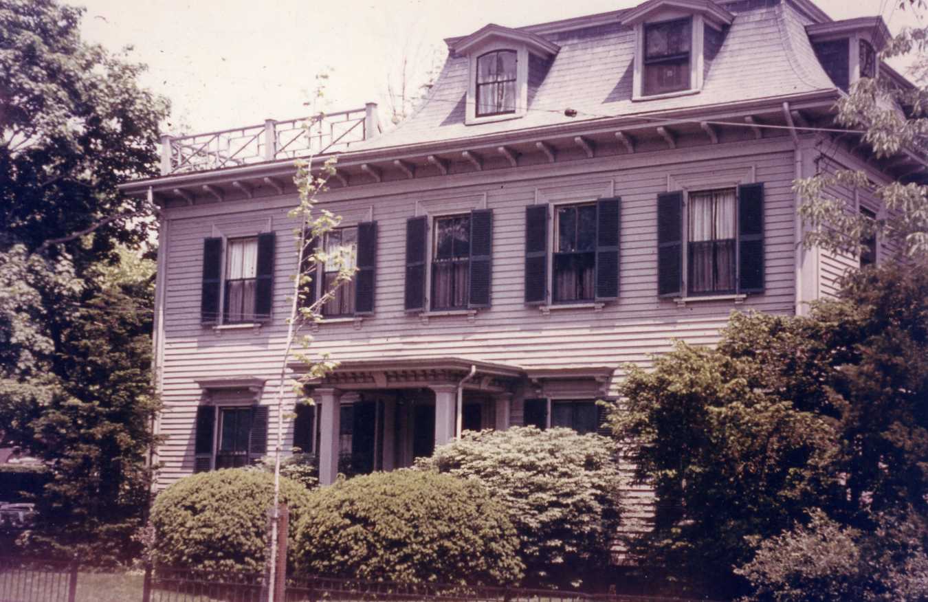 The exterior of the Bibring family home on Garden Street in Cambridge.